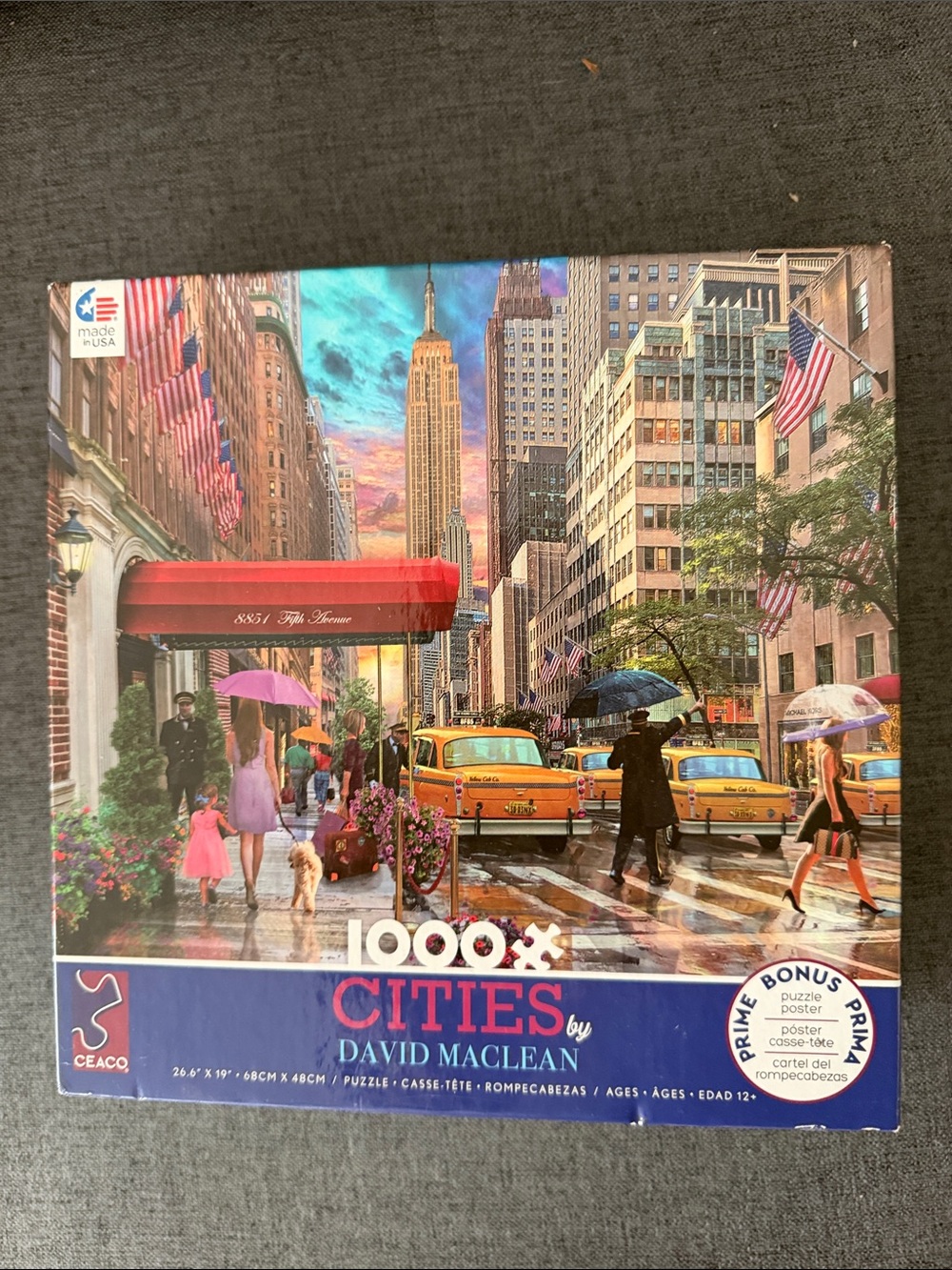 Cities 1000-Piece Jigsaw Puzzle - Colorful City Street